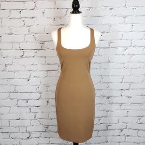 Dsquared2 Brown Fitted Racerback Dress